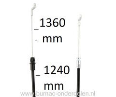 Remkabel voor Alko, Solo, Brill Grasmaaiers, Loopmaaiers 4800BRV, 5200BRV, 5275VS, 5300BRV, 4605SP, 4855SP, Motorremkabel, Motorkabel,  4800 BRV, 5200 BRV, 5275 VS, 5300 BRV, 4605 SP, 4855 SP