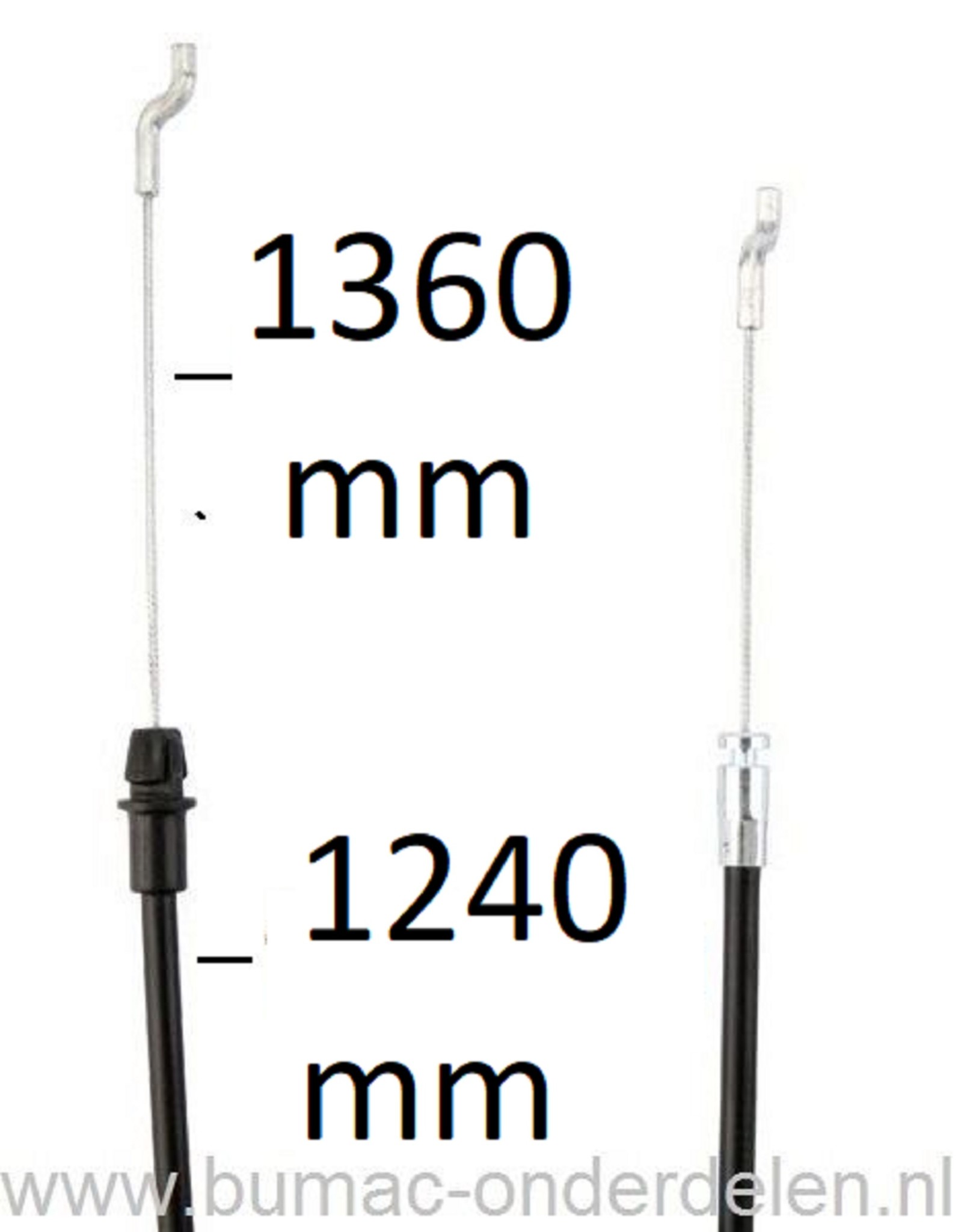 Remkabel voor Alko, Solo, Brill Grasmaaiers, Loopmaaiers 4800BRV, 5200BRV, 5275VS, 5300BRV, 4605SP, 4855SP, Motorremkabel, Motorkabel,  4800 BRV, 5200 BRV, 5275 VS, 5300 BRV, 4605 SP, 4855 SP