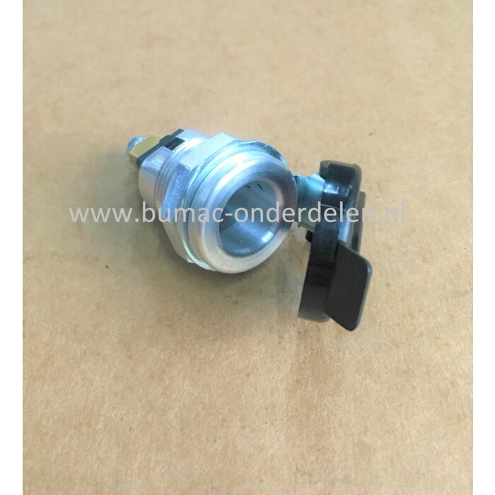 2-polige Stekkerdoos Kleine Uitvoering voor Elektrische Aansluiting op Auto - Minikraan - Smalspoortrekker - Hoogwerker - Shovel - Bobcat - Graafmachine - Hijskraan - Trekker - Zitmaaiers, Lampen, Zwaailamp, GPS, Koelkast, Compressor, Handlampen, 12 Volt