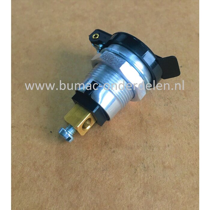 2-polige Stekkerdoos Kleine Uitvoering voor Elektrische Aansluiting op Auto - Minikraan - Smalspoortrekker - Hoogwerker - Shovel - Bobcat - Graafmachine - Hijskraan - Trekker - Zitmaaiers, Lampen, Zwaailamp, GPS, Koelkast, Compressor, Handlampen, 12 Volt