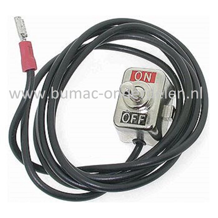 Universele Schakelaar met spanner op Heggenscharen, Bosmaaiers, Trimmers , Motorzeis, Grondboren, Aan & Uit Schakelaar, Start & Stop Schakelaar, Veiligheidsschakelaar