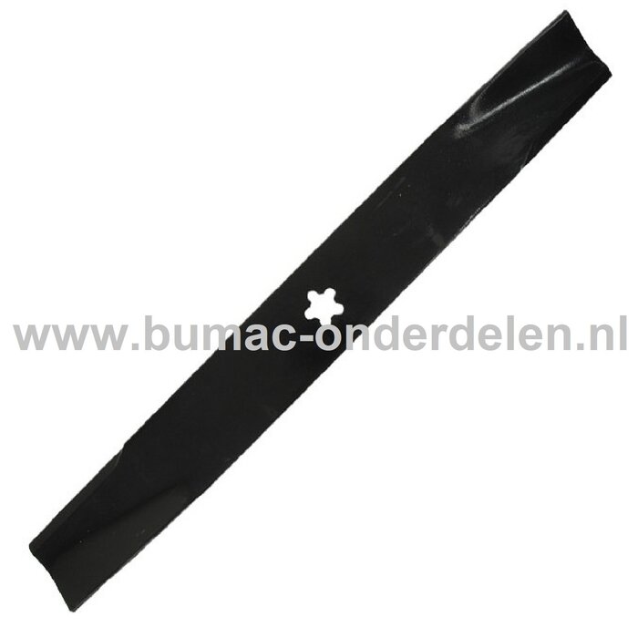 Maaimes 48,5 cm voor AYP, Husqvarna, Jonsered, Partner Tuintrekkers, Zitmaaiers, Grasmaaiers, Frontmaaiers met 2 Maaimessen op een Maaidek van 38 Inch Maai Mes, YT130, YT150, YT180, onderdeel