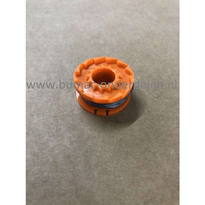 Draadspoel voor  MGTP18Li, QUALCAST CGT25, CGT183A, Accu 18V, MAC ALLISTER, WG150, WG150E18v draadloos, WG150.1, WG150.2, WG150.3, WG151, WG151E 18vLi-ion, WG151.5, WG165 24vLi-ion, WG166 WORX, Bosmaaier en Strimmer, Spoel