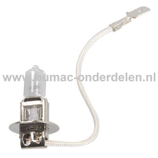 Halogeenlamp 12V-55W Fitting PX22s Vermogen 55Watt Type H3 ECE-Norm E13 Lamp voor Koplamp Verlichting Auto, Trekker, Aanhanger, Shovel, Hijskraan, Verlichtingsbalk