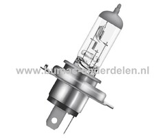 Halogeenlamp 12V-60/55W Fitting P43t Vermogen 60/55 Watt Type H4 ECE-Norm E13 Lamp voor Koplamp Verlichting Auto, Trekker, Aanhanger, Shovel, Hijskraan, Verlichtingsbalk