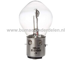 Gloeilamp 12V-35/35W Fitting BA20d Vermogen 35/35 Watt Type S2 Peertje voor Knipperlicht, Remlicht, Mistachterlicht, Achteruitrijverlichting, Verlichting Auto, Trekker, Aanhanger, Shovel, Hijskraan, Verlichtingsbalk