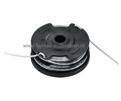 Draadspoel voor BOSCH - GREENWORKS - RYOBI, Strimmers en Bosmaaiers, ART24, ART24+, ART27, ART30, ART30Li, ART36Li, 21107, G40LT, G40LT30, RLT4025, Spoel