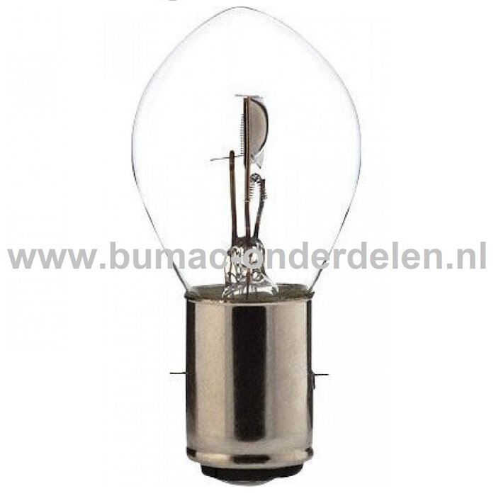 Gloeilamp 12V-45/40W Fitting BA20d Vermogen 45/40 Watt Type S1 Peertje voor Knipperlicht, Remlicht, Mistachterlicht, Achteruitrijverlichting, Verlichting Auto, Trekker, Aanhanger, Shovel, Hijskraan, Verlichtingsbalk