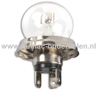 Gloeilamp 12V-45/40W Fitting P45t Vermogen 45/40 Watt Type R2 Peertje voor Knipperlicht, Remlicht, Mistachterlicht, Achteruitrijverlichting, Verlichting Auto, Trekker, Aanhanger, Shovel, Hijskraan, Verlichtingsbalk