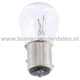 Gloeilamp 12V-18/5W Fitting BAY15d Vermogen 18/5 Watt Type S25 Peertje voor Knipperlicht, Remlicht, Mistachterlicht, Achteruitrijverlichting, Verlichting Auto, Trekker, Aanhanger, Shovel, Hijskraan, Verlichtingsbalk