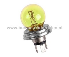 Halogeenlamp 12V-45/40W Fitting P45t Vermogen 45/40 Watt Type R2 Lamp voor Koplamp Verlichting Auto, Trekker, Aanhanger, Shovel, Hijskraan, Verlichtingsbak