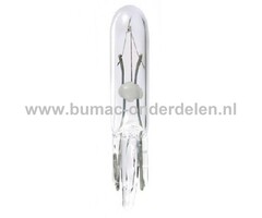 Steeklamp 24V-1,2W Fitting W2x4,6d Vermogen 1,2 Watt Type W1.2W Gloeilamp voor Knipperlicht, Remlicht, Mistachterlicht, Achteruitrijverlichting, Verlichting Auto, Trekker, Aanhanger, Shovel, Hijskraan, Verlichtingsbalk