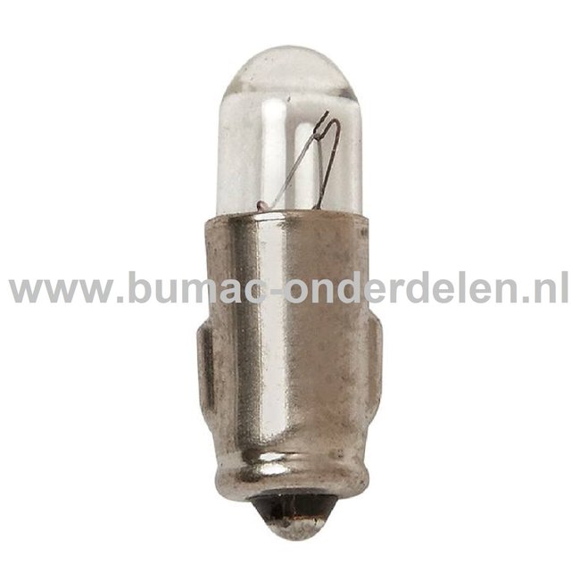 Gloeilamp 24V-3W Fitting BA7s Vermogen 3 Watt Type T8/4 Peertje voor Knipperlicht, Remlicht, Mistachterlicht, Achteruitrijverlichting, Verlichting Auto, Trekker, Aanhanger, Shovel, Hijskraan, Verlichtingsbalk