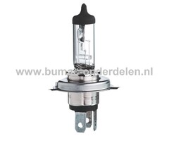 Halogeenlamp 24V-75/70W Fitting P43tVermogen 75/70 Watt Type H4 Lamp voor Koplamp Verlichting Auto, Trekker, Aanhanger, Shovel, Hijskraan, Verlichtingsbalk