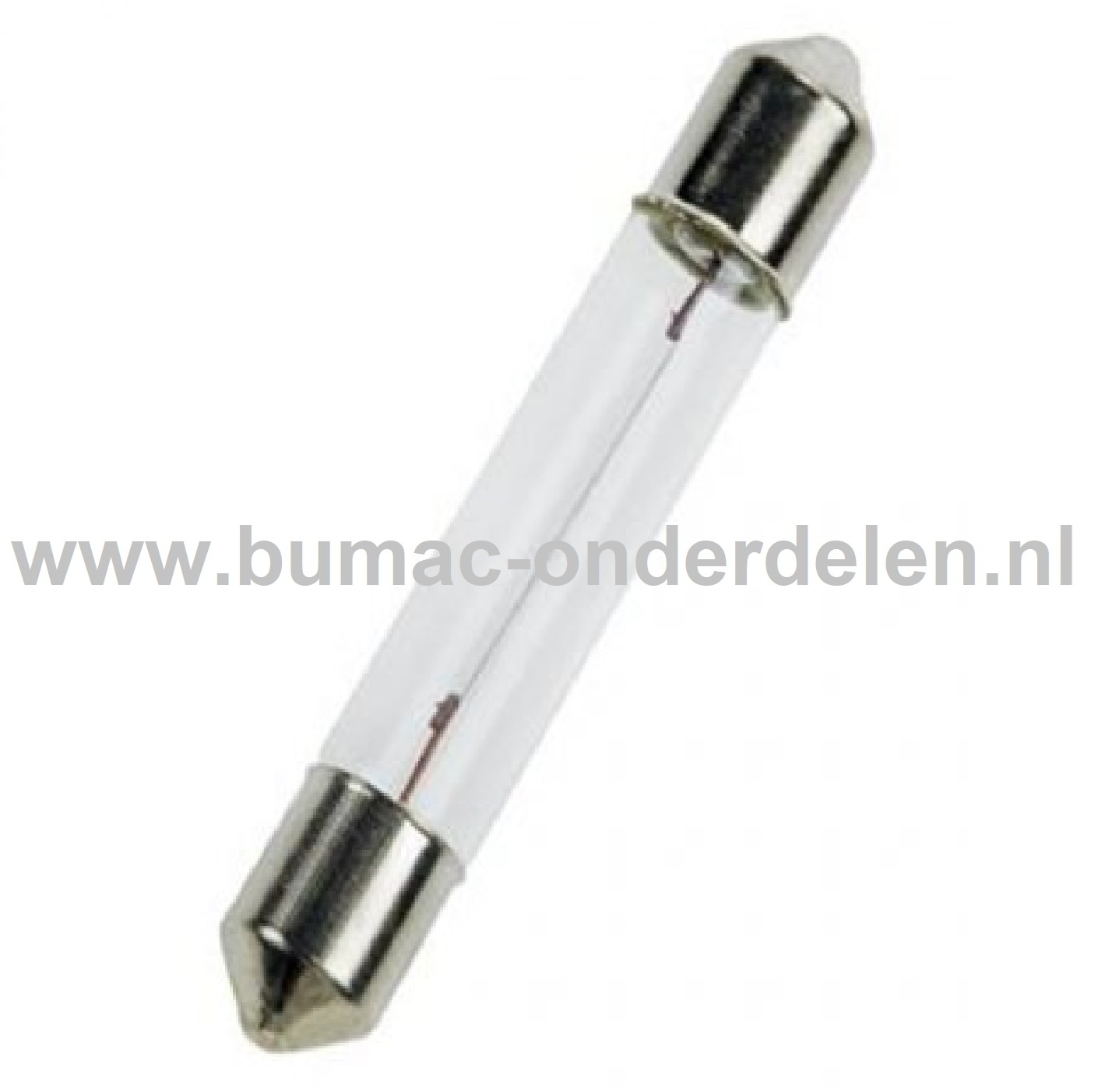 Buislamp 24V-3W Fitting SV6 Vermogen 3 Watt Type T6.2x27 Lamp voor Knipperlicht, Remlicht, Mistachterlicht, Achteruitrijverlichting, Verlichting Auto, Trekker, Aanhanger, Shovel, Hijskraan, Verlichtingsbalk