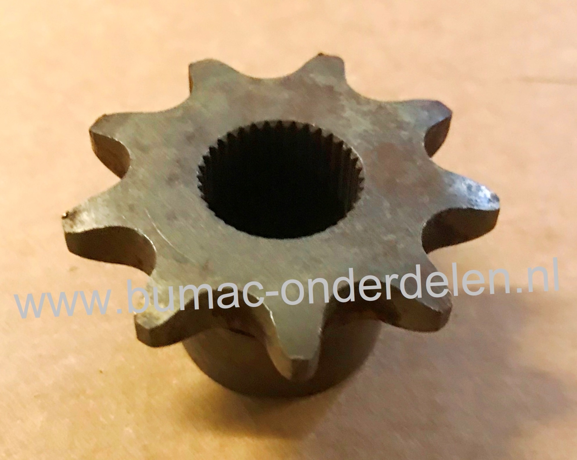 Tandwiel 9 Tands Spline Peerless Aandrijfbak voor Simplicity Zitmaaiers, Frontmaaiers, Grasmaaiers, Tuintrekkers Sprocket, Tandwiel op Peerless Aandrijfbak Frontcutter