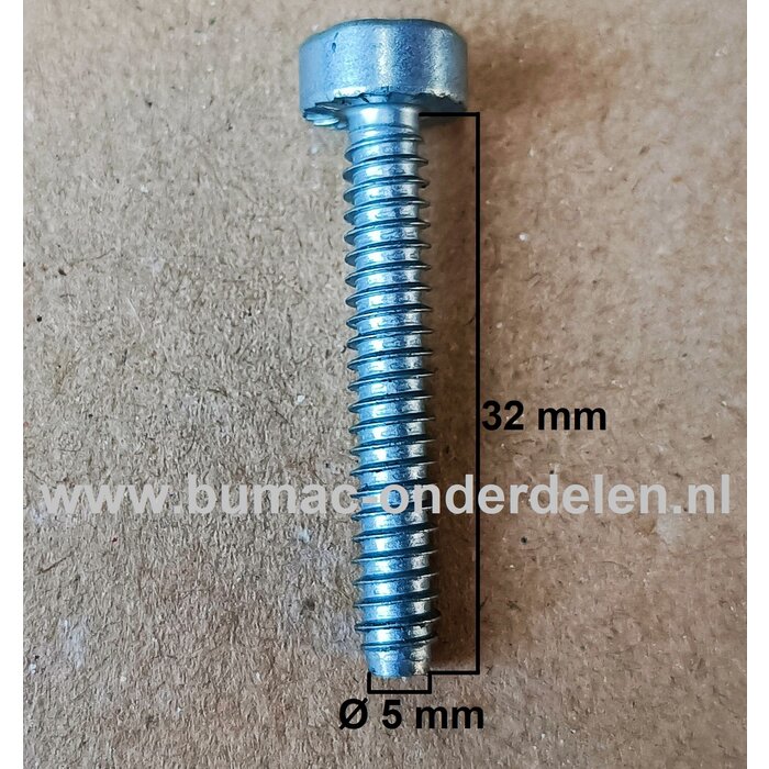 Torx Schroef 5x32 mm voor STIHL Heggenscharen, Trimmers, Bosmaaiers, Motorzeisen Schroef Torx, Cilinderkopbout, Bout, Schroef, onderdelen