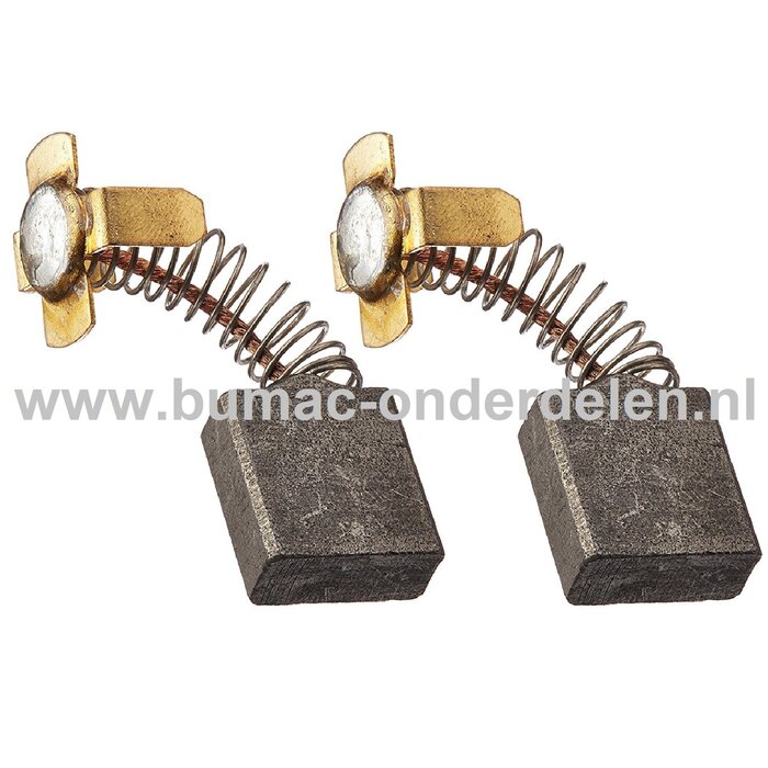 Koolborstel Set voor Hitachi, Diamond 7x17x17 mm Doorslijpers, Bandenzagen, Decoupeerzaag, Boormachine, Handslijper, Slijper, Breekhamer Elektromotoren, Generatoren DC25X, C10FA, C10FC, C10FC2, C10FCA, C10FCB, C10FCD, C10FM, C10RA, C10RA2, C12FA, C12Y, C1