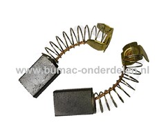 Koolborstel Set voor MAKITA 6x10x15 mm Boormachines, Luchtblazer, Bladblazer, Bandenzaag, Doorslijper, Schuurmachine, Slijper, Handslijper Elektromotoren, Generatoren 1001, 1100, 2106, 2106W, 4014NV, 4100NB, 4100R, 4105 KB, 4105KB, 4114N, 5600NB, 5800NB,