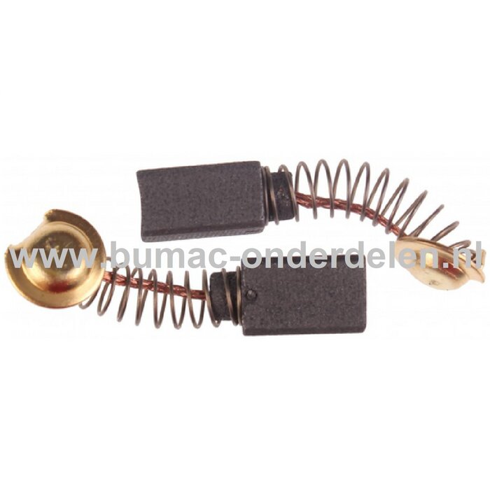 Koolborstel Set voor Hitachi 6,5x7,5x13 mm Boormachines, Decoupeerzaag, Afkortzaag, Snoeischaar, Schuurmachines, Elektromotoren, Generatoren BM35Y, BZ450, C16, C4Y, C8FSE, C8FSHE, CB10T, CB10VA, CE16, CE16SA, CE20, CE29, CJ60, CJ60T, CJ60V, CJ65, CJ65S1,