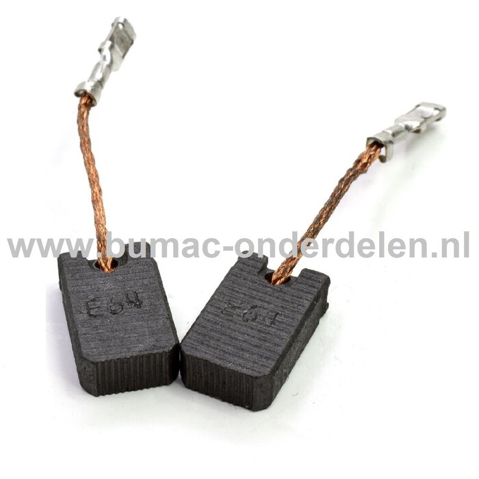 Koolborstel Set voor BOSCH 5x10x16 mm Doorslijper, Handslijper, Slijper, Bandenzaag, Cirkelzaag, Slijpmachine Elektromotoren, Generatoren 1346A, B9250, GEB1000CE, GKS160, GWS10-125C, GWS10-125CE, GWS10-125Z, GWS10-150C, GWS1000, GWS11-125CI, GWS11-125CIE,
