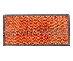Rechthoek Reflector Lengte 10,5 Cm Oranje Zelfklevend voor Aanhangers, Trekker, Kiepkar, Aanhangwagens