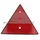 Driehoek Reflector Rood Lengte 14 CM voor Aanhangers, Trekker, Kiepkar, Aanhangwagens onderdeel