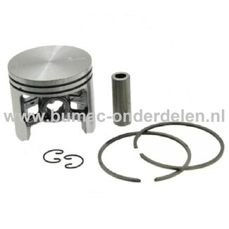 Zuigerset Ø 52 mm voor Dolmar Kettingzagen, Motorzagen, Benzinezagen Zuiger, Piston PS9000, PS9010 onderdelen