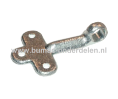 Los oog voor Klepsluiting 80x58x18 mm Oog voor klepsluiting op Aanhangwagens, Aanhangers, Kiepkarren Bevestiging, Boutbevestiging, Sluiting, Vergrendeling
