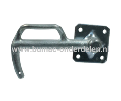 Klepsluiting Links 115x35x7,5 mm Klep Sluiting op Aanhangwagens, Aanhangers, Kiepkarren Bevestiging, Boutbevestiging, Sluiting, Vergrendeling