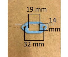 Uitlaatpakking voor Dolmar PS222TH en Makita DCS230T Kettingzaag, Motorzaag, Uitlaat Dichting voor PS-222-TH, DCS-230-T, Demperpakking DOLMAR, MAKITA, Uitlaat Pakking, Demper Pakking