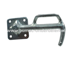 Klepsluiting Rechts 165x55x8,5 mm Klep Sluiting op Aanhangwagens, Aanhangers, Kiepkarren Bevestiging, Boutbevestiging, Sluiting, Vergrendeling