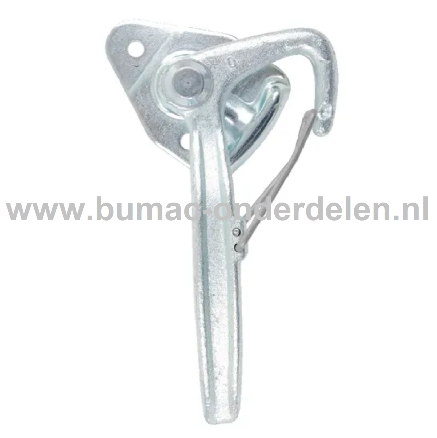 Haakse Klepsluiting Links 140x39x8 mm Haakse Klep Sluiting op Aanhangwagens, Aanhangers, Kiepkarren Bevestiging, Boutbevestiging, Sluiting, Vergrendeling