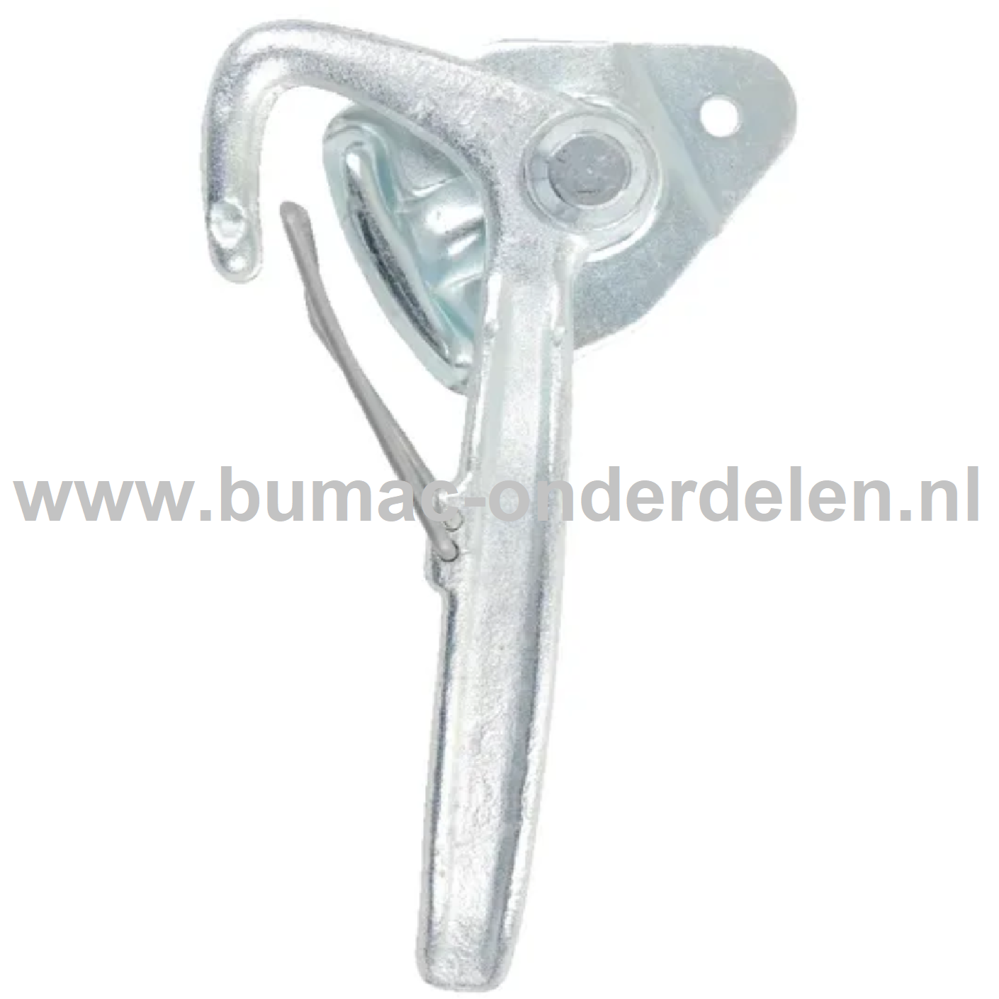 Haakse Klepsluiting Rechts 140x39x8 mm Haakse Klep Sluiting op Aanhangwagens, Aanhangers, Kiepkarren Bevestiging, Boutbevestiging, Sluiting, Vergrendeling