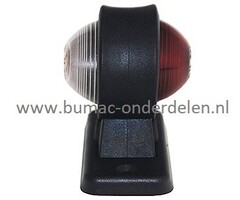 Breedtelamp Lateraal/Zijkant Wit en Rood voor Aanhangers Positielicht,  lamp voor zijkant Aanhangwagen