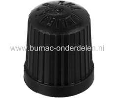 Ventieldop Zwart voor op het ventiel van de binnenband, Ventielkap, Ventieldichting, Dop, Kap