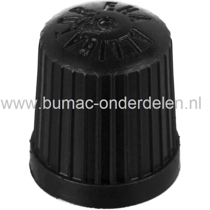 Ventieldop Zwart voor op het ventiel van de binnenband, Ventielkap, Ventieldichting, Dop, Kap