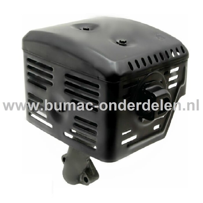 Uitlaat voor LONCIN Motoren op Trilplaat, Tuinfrees, Kooimaaier, Aggregaat, Veegmachine, Verticuteermachine, Hakselaar, Hoogwerker, Generator, Houtversnipperaar, Zitmaaier, Frontmaaier, Grasmaaier Knaldemper G390FD