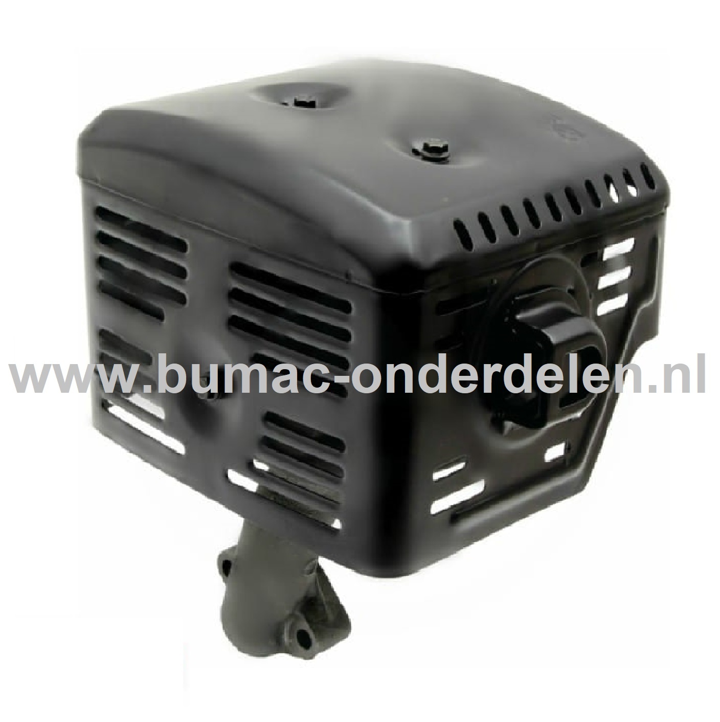 Uitlaat voor LONCIN Motoren op Trilplaat, Tuinfrees, Kooimaaier, Aggregaat, Veegmachine, Verticuteermachine, Hakselaar, Hoogwerker, Generator, Houtversnipperaar, Zitmaaier, Frontmaaier, Grasmaaier Knaldemper G390FD