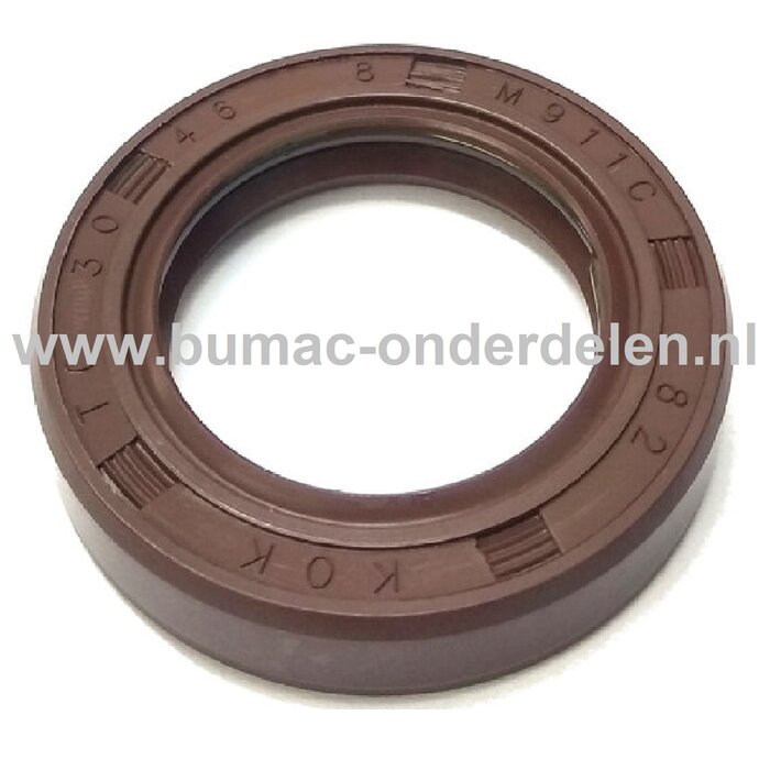 Oliekeering 35x62 mm voor LONCIN Motoren op Trilplaat, Tuinfrees, Kooimaaier, Aggregaat, Veegmachine, Verticuteermachine, Hakselaar, Hoogwerker, Generator, Houtversnipperaar, Zitmaaier, Frontmaaier, Grasmaaier LC2P77F, LC2P82F