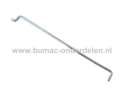 Regulateurstang voor LONCIN Motoren op Trilplaat, Tuinfrees, Kooimaaier, Aggregaat, Veegmachine, Verticuteermachine, Hakselaar, Hoogwerker, Generator, Houtversnipperaar, Zitmaaier, Frontmaaier, Grasmaaier G160F, G200F, G200FD, LC168F1, LC168F2, LC168F2H