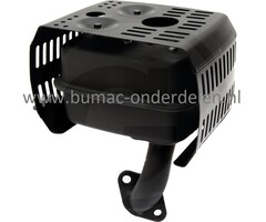Uitlaatdemper voor LONCIN Motoren Grasmaaiers en Veegmachines LC1P92F1