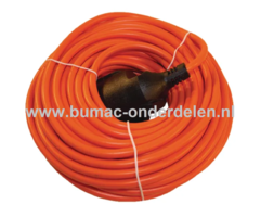 Verlengsnoer 20 Meter voor  Heggenscharen, Trimmers, Bladblazers, Blowers, Boormachine, Cirkelzaag, Afkortzaag, Slijptol, Stofzuiger, Elektrische Grasmaaier, Verlengkabel
