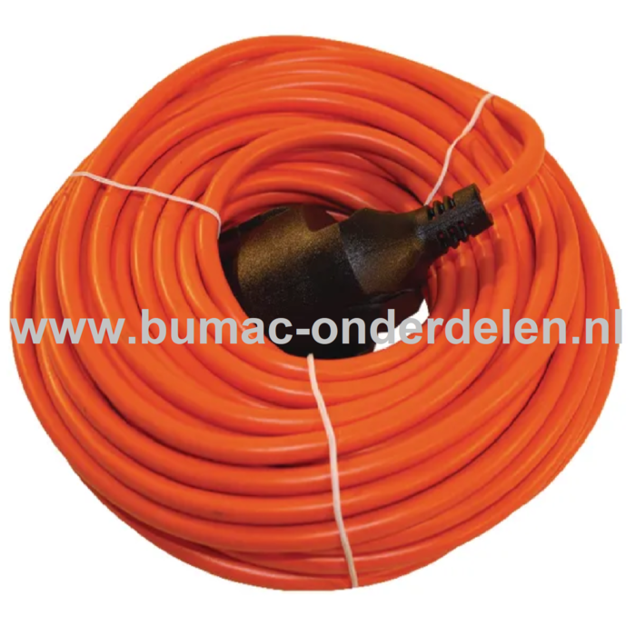 Verlengsnoer 20 Meter voor  Heggenscharen, Trimmers, Bladblazers, Blowers, Boormachine, Cirkelzaag, Afkortzaag, Slijptol, Stofzuiger, Elektrische Grasmaaier, Verlengkabel