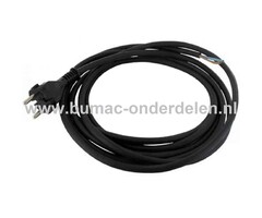 Machine Vervangingssnoer 4 Meter 2x1,5 mm Draad voor Elektrisch Gereedschap Boormachine, Zaagmachine, Verlengsnoer, Heggenschaar, Slijptol, Frees, Afkortzaag