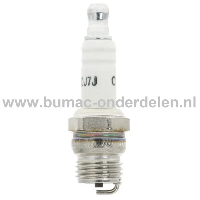 Bougie DJ7J voor Diverse Motoren op Bosmaaiers, Trimmers, Motorzeisen, Heggenscharen Ontstekingskaars DJ7J, DJ8J, HS8E, 77-304-1, WA20M, BM6F