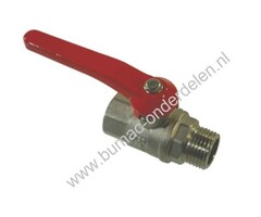 Kogelkraan 3/4 Inch Binnen - Buitendraad met Volle Doorlaat, Kogel van hard verchroomd Messing, Kogelafsluiter voor Waterpomp, Tuinpomp, Beregeningspomp, Besproeiingspomp, Sproeier, Tuinslang, Waterslang, Aanzuigslang, Persslang, Sproei Installatie, Motor