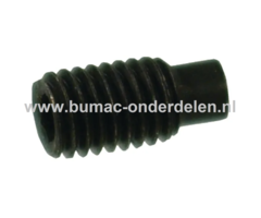 Inbus stelschroef M8x16 mm met Tap, draadstift met Binnenzeskant voor inbussleutel, Bevestigen van Tandwielen, Koppelingen, V snaar Poelies op Grasmaaier, Trilplaat, Trekker, Tuinfrees, Een stelschroef is perfect voor toepassingen waarbij er geen kop op