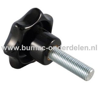 Sterknop met bout M6 x 32 mm Handgreep Draaiknop, Kruisgreep, Knoppen, Bevestigingsmateriaal