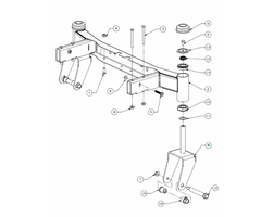 Wielsteun voor MTD, Yardman, CubCadet, Gutbrod, Wolf, White Z170DH, RZTL42, XZ1107 op Zero Turn Maaiers